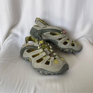 MERRELL CHAMELEON ll WEB GREY/LIME PREFORMANCE FOOTWEAR- Size 9